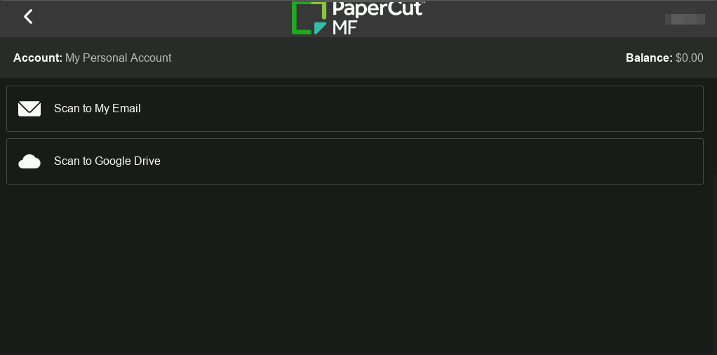 scan select after modern ui