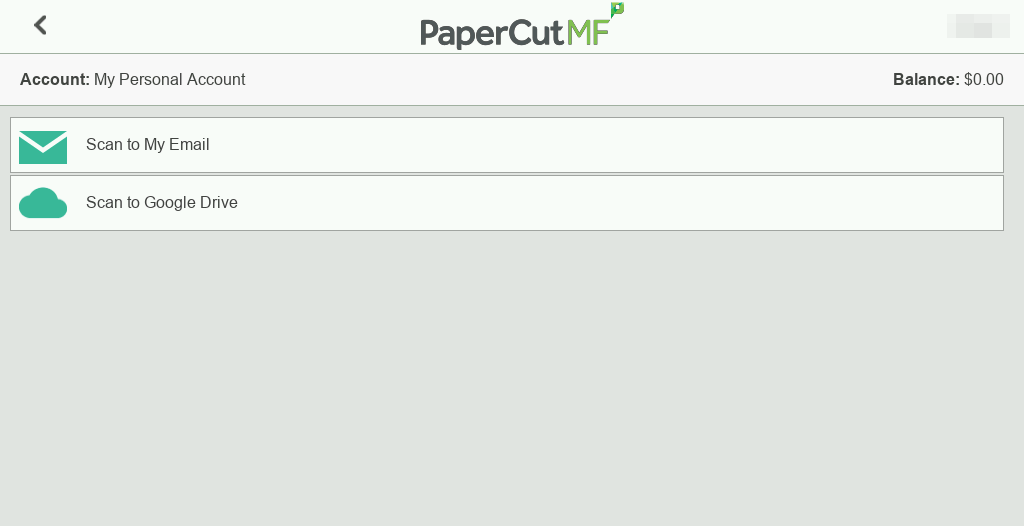 Scan select before modern ui