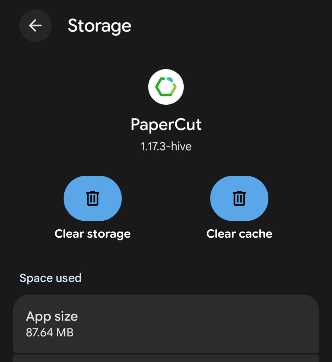 clear storage and cache