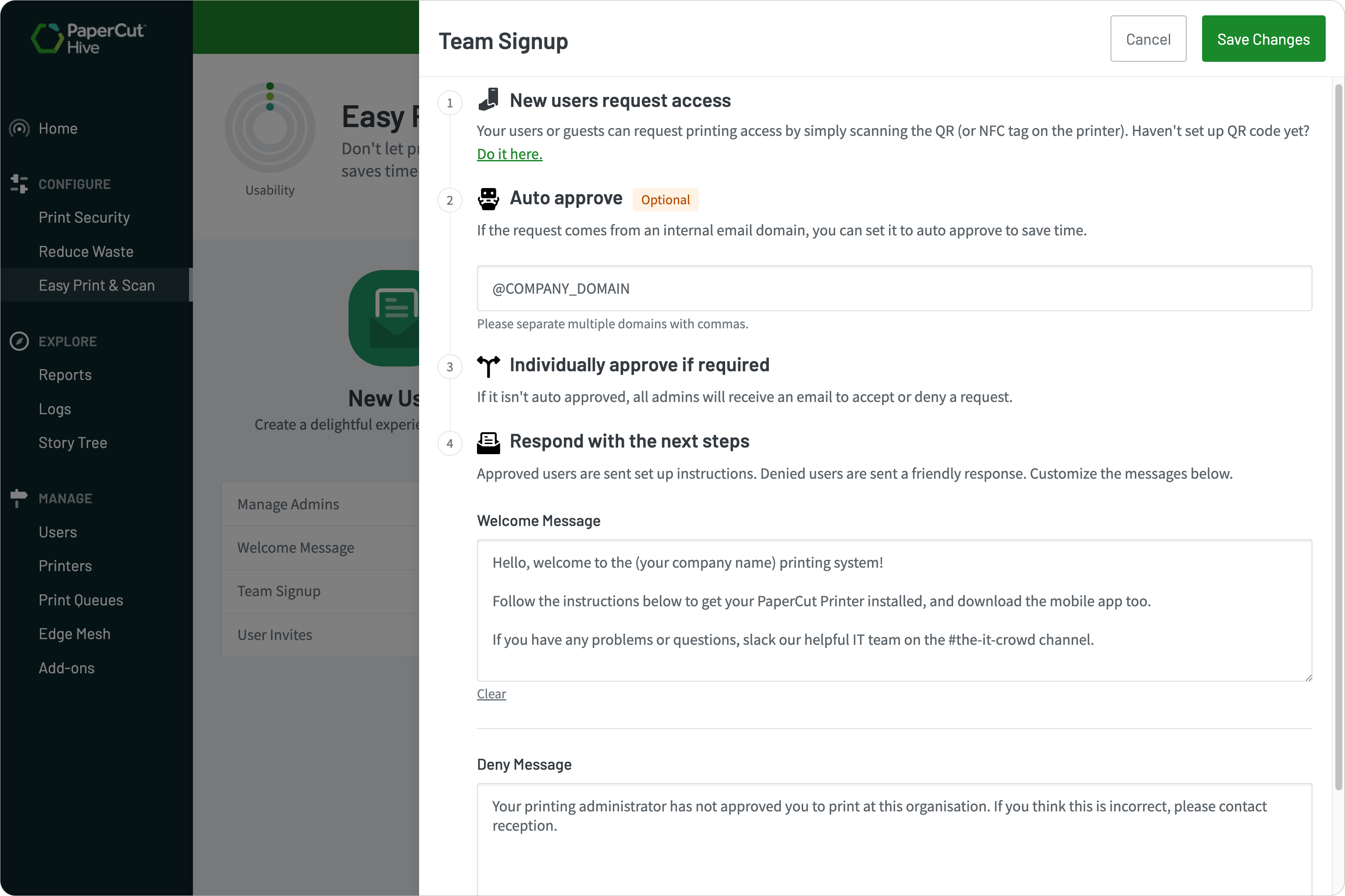 Automate and personalise emails for approval