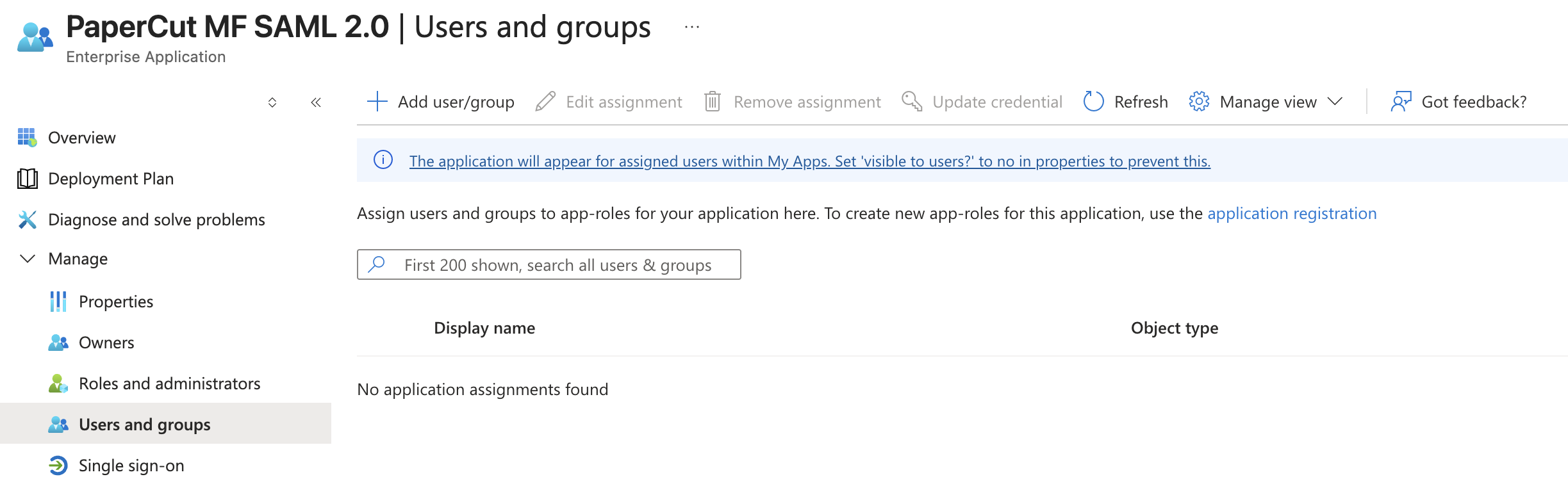 Microsoft Entra ID, Users and groups page