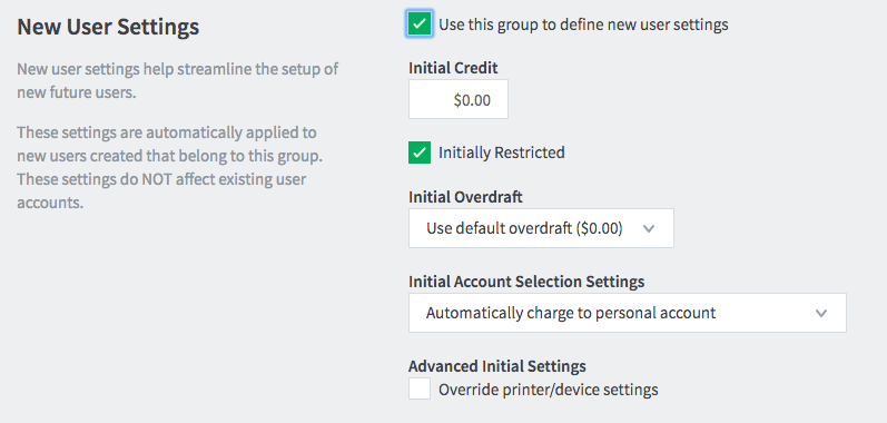 Changing the user balance or restriction status