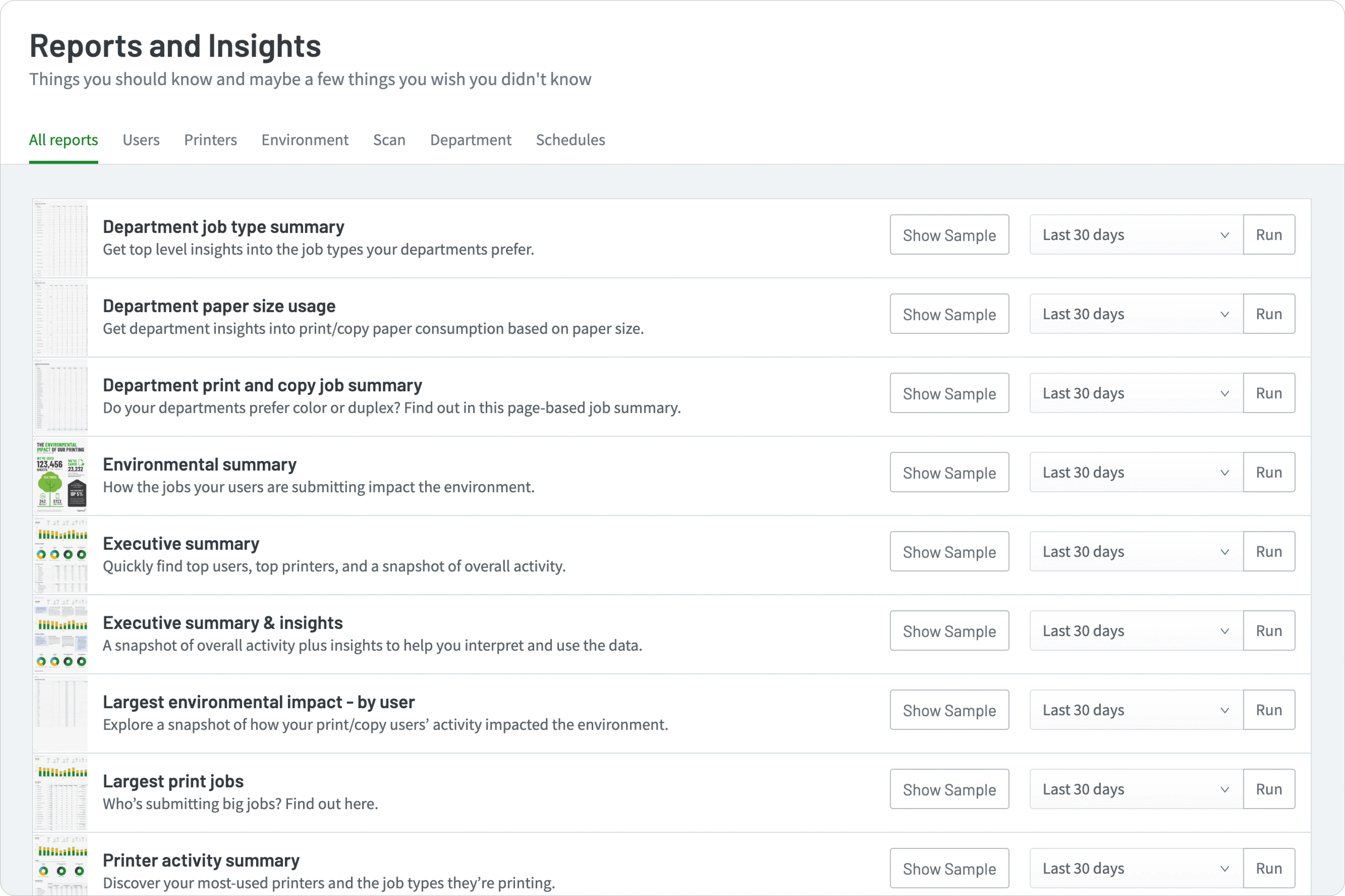 PaperCut Hive makes reporting and insights easy to track