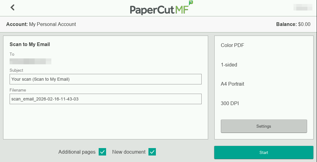 scan settings before modern ui