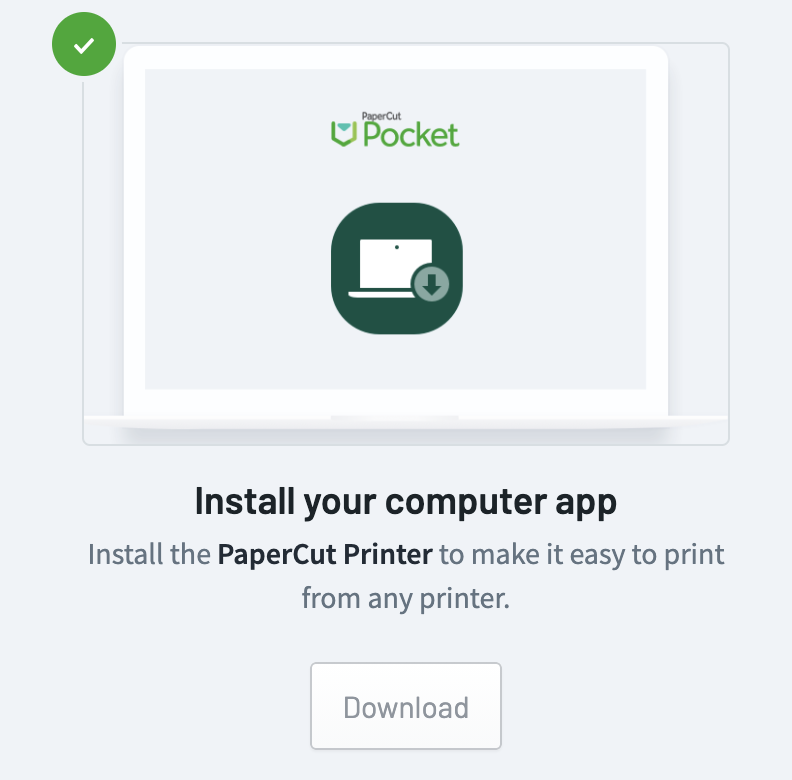 Example of setting up a computer app button