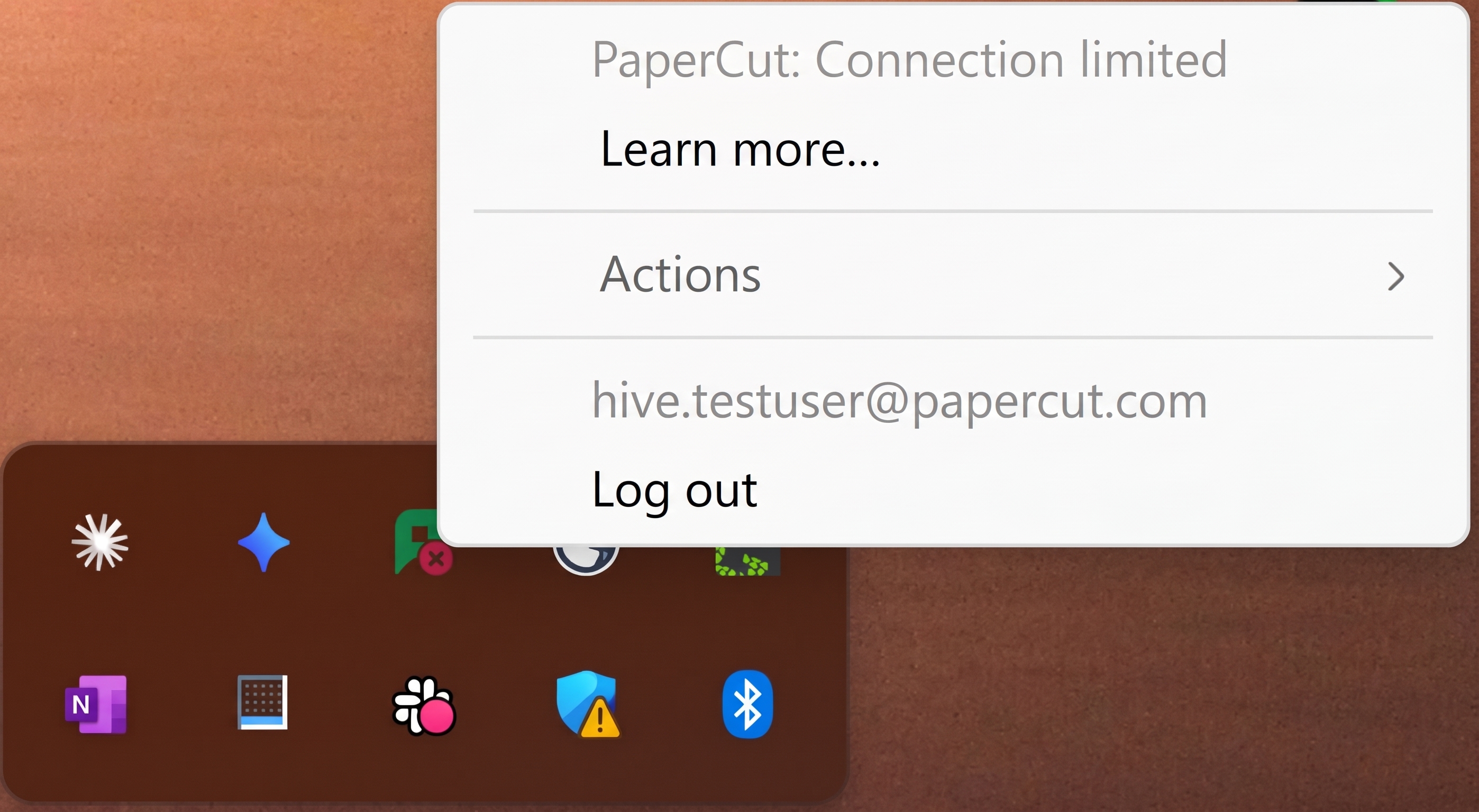 PaperCut: Connection limited error on Windows
