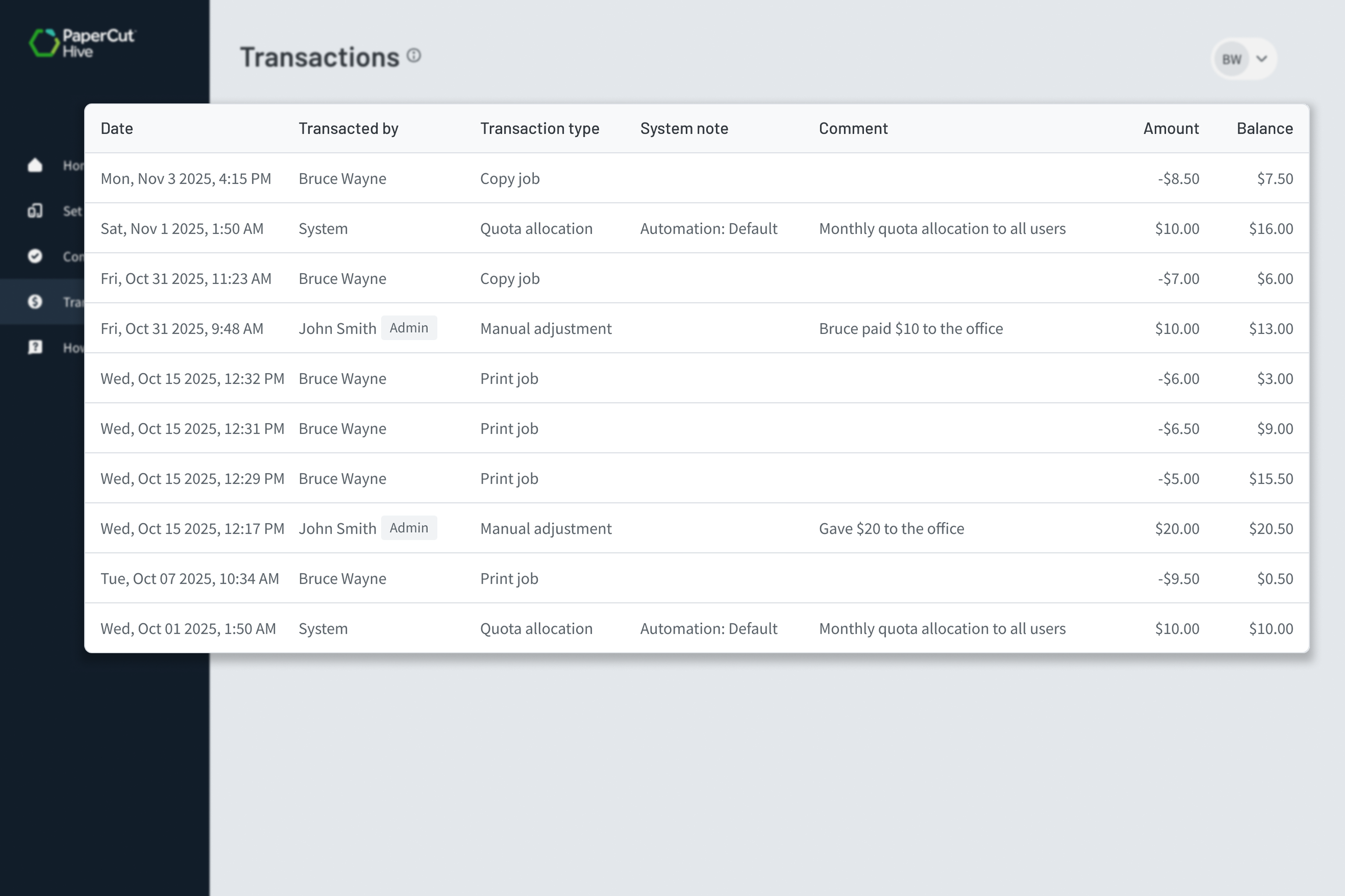 The PaperCut Hive admin console, showing the setting to automatically delete uncollected print jobs after a specified time.tting to automatically delete