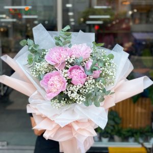 Bó hoa mẫu đơn Peony - Shop hoa tươi Bình Thạnh