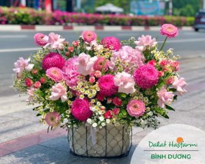 Lẵng hoa đẹp Thủ Dầu Một, Bình Dương - Shop hoa tươi Dalat Hasfarm