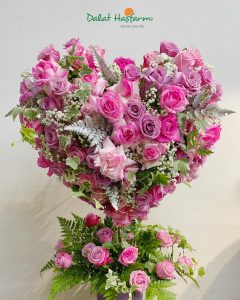 Lẵng hoa tình yêu - Shop hoa Gò Vấp Dalat Hasfarm