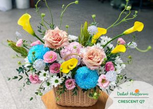 Giỏ hoa tặng - Shop hoa Dalat Hasfarm Quận 7