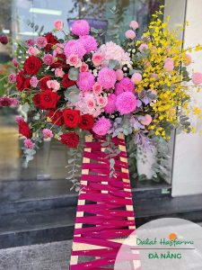 Hoa khai trương Đà Nẵng - Shop hoa Dalat Hasfarm