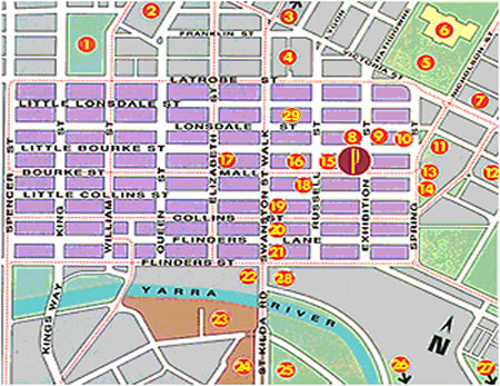 Melbourne CBD Map