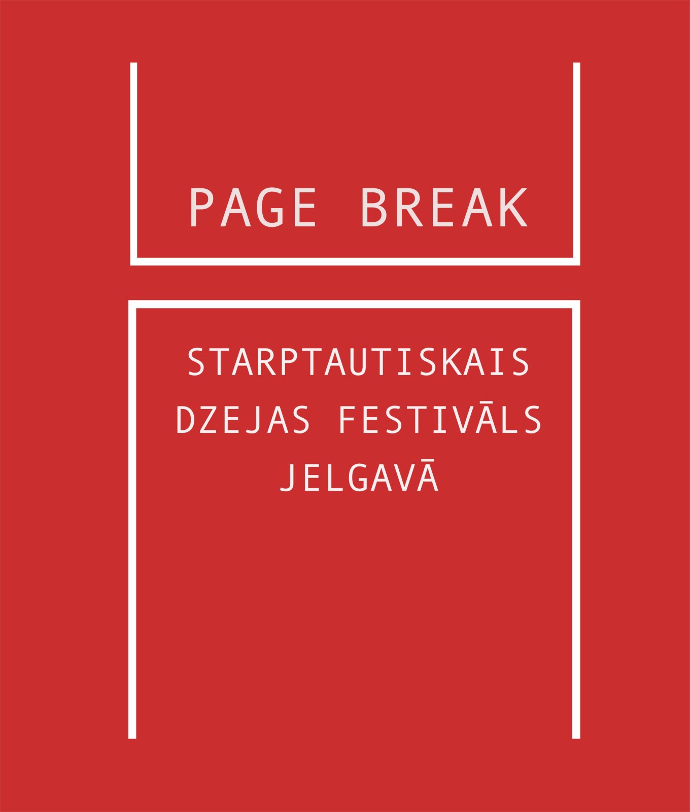Page break - starptautiskais dzejas festivāls Jelgavā