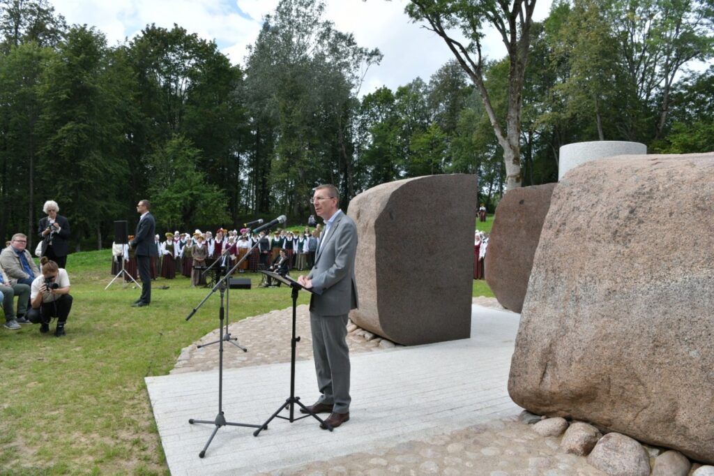 09.09.2023. Valsts prezidents Edgars Rinkēvičs “Gaismas vārti” atklāšanā. Foto autors Ilmārs Znotiņš, Valsts prezidenta kanceleja.