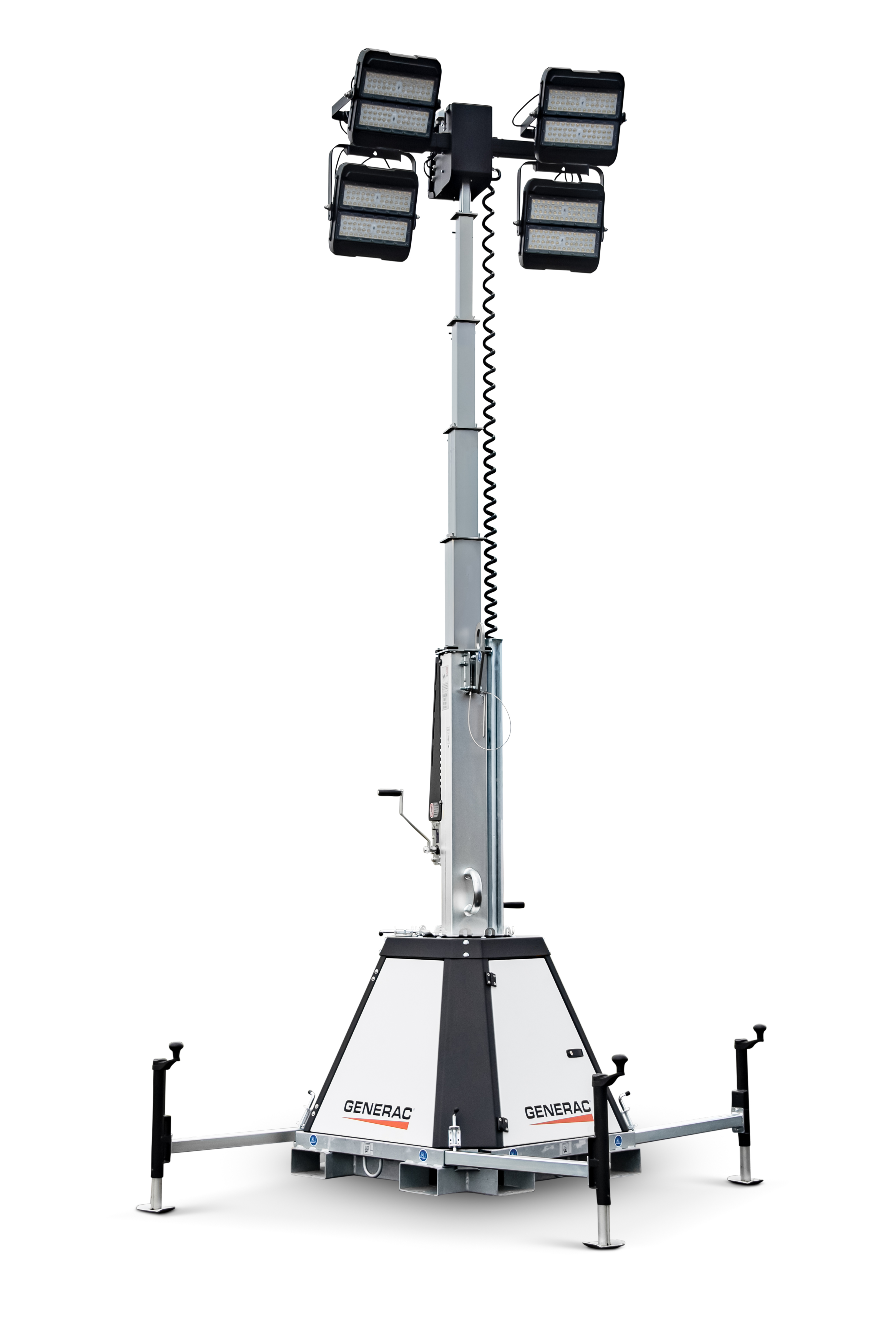 Mobile Light Tower | CTF-10 | Electric | 32.8 ft | 240W LED - Model CTF-10
