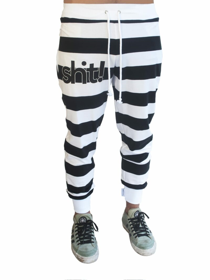 Black and white striped Sweatpants - in 4 life collection