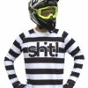 Black and white striped Mx Jersey - In 4 life collection