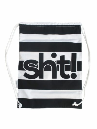 Black and white striped Gymsack - in 4 life collection