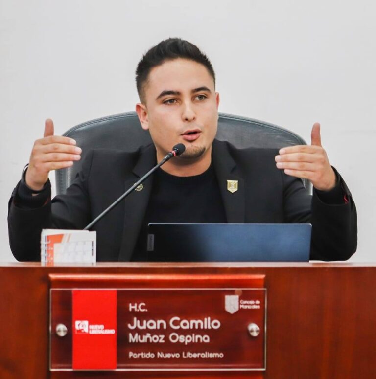 El concejal Juan Camilo Muñoz se ha caracterizado por la defensa de los intereses de las personas más vulnerables de Manizales