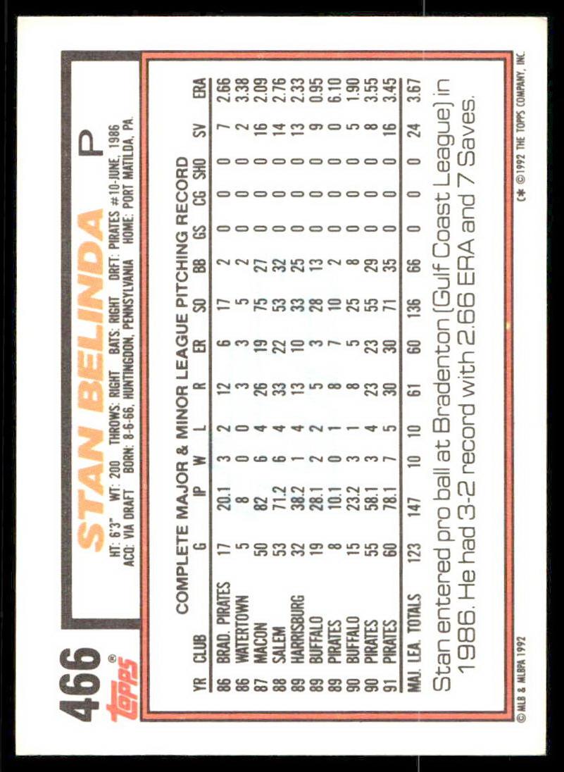1992 Topps Baseball (Pick Your Card) - Picture 44 of 86