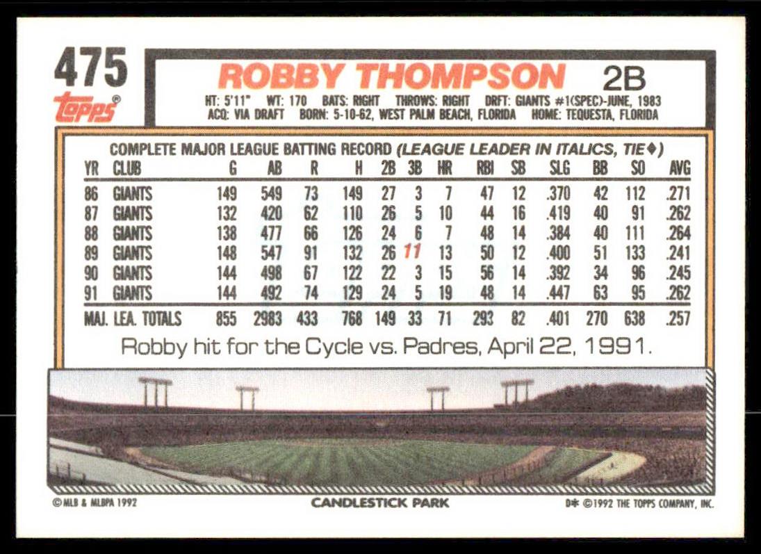 1992 Topps Baseball (Pick Your Card) - Picture 46 of 86