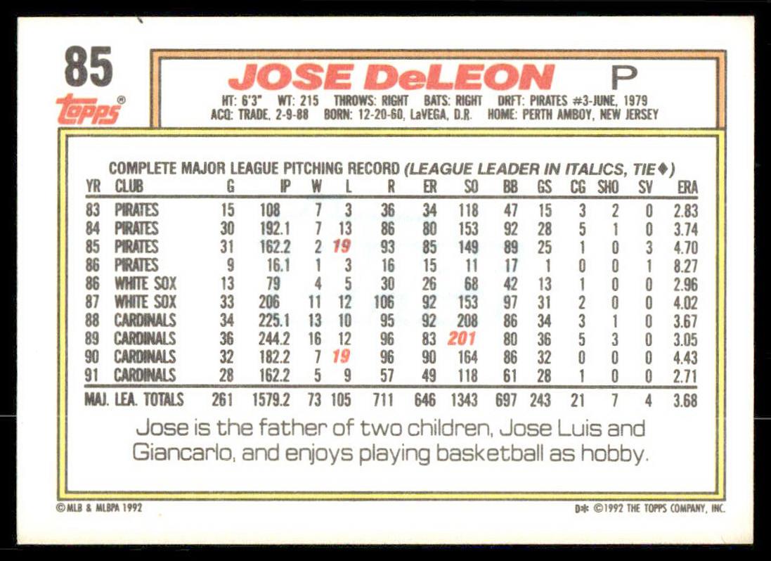 1992 Topps Baseball (Pick Your Card) - Picture 8 of 86
