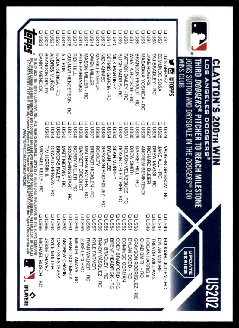 2023 Topps Update Pick Your Card - Bild 202 von 342