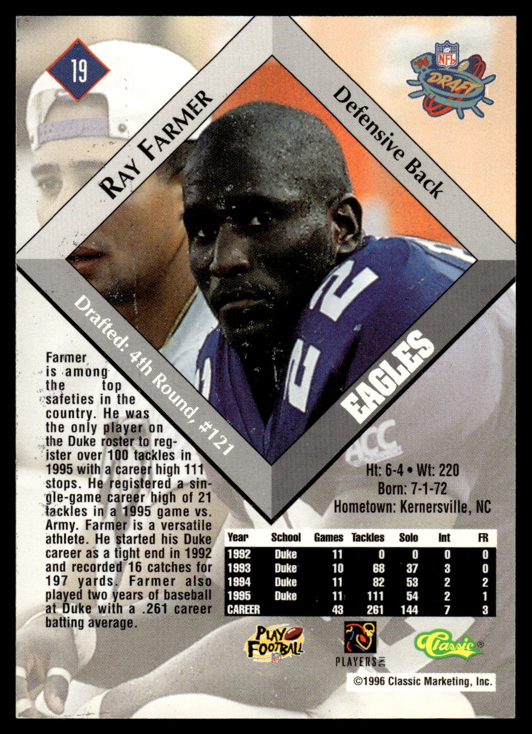 1996 Classic NFL Rookies Football Pick Your Card | eBay