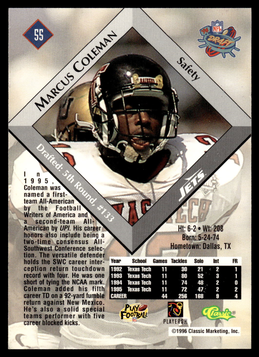 1996 Classic NFL Rookies Football Pick Your Card | eBay