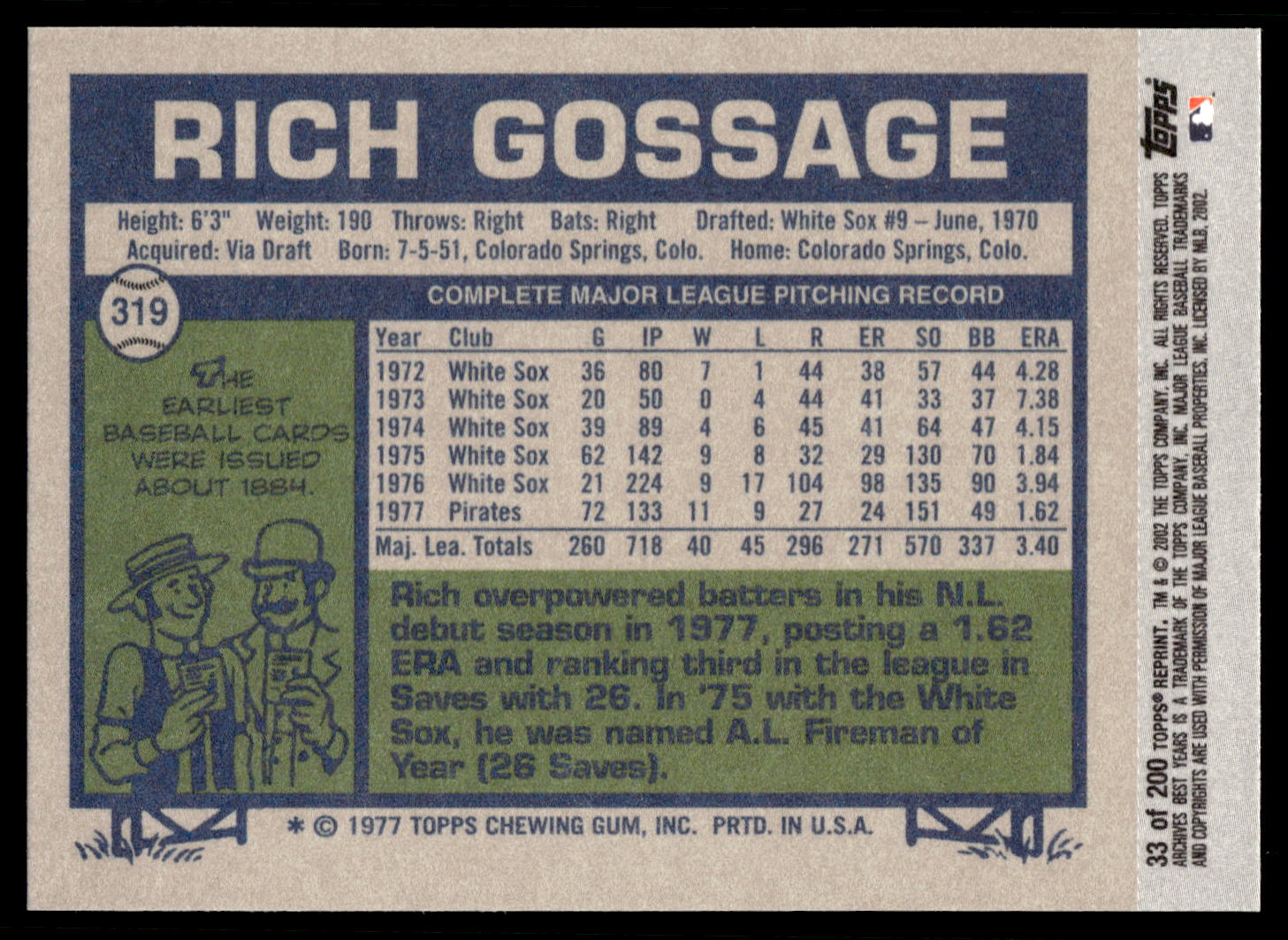 Topps Archives Baseball 2002 scegli la tua carta - Foto 12 di 56