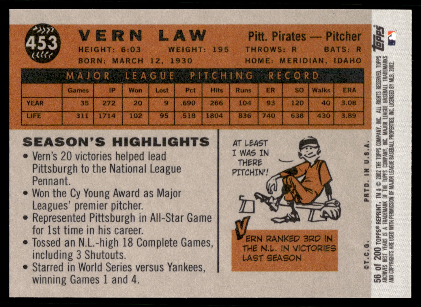 Topps Archives Baseball 2002 scegli la tua carta - Foto 24 di 56