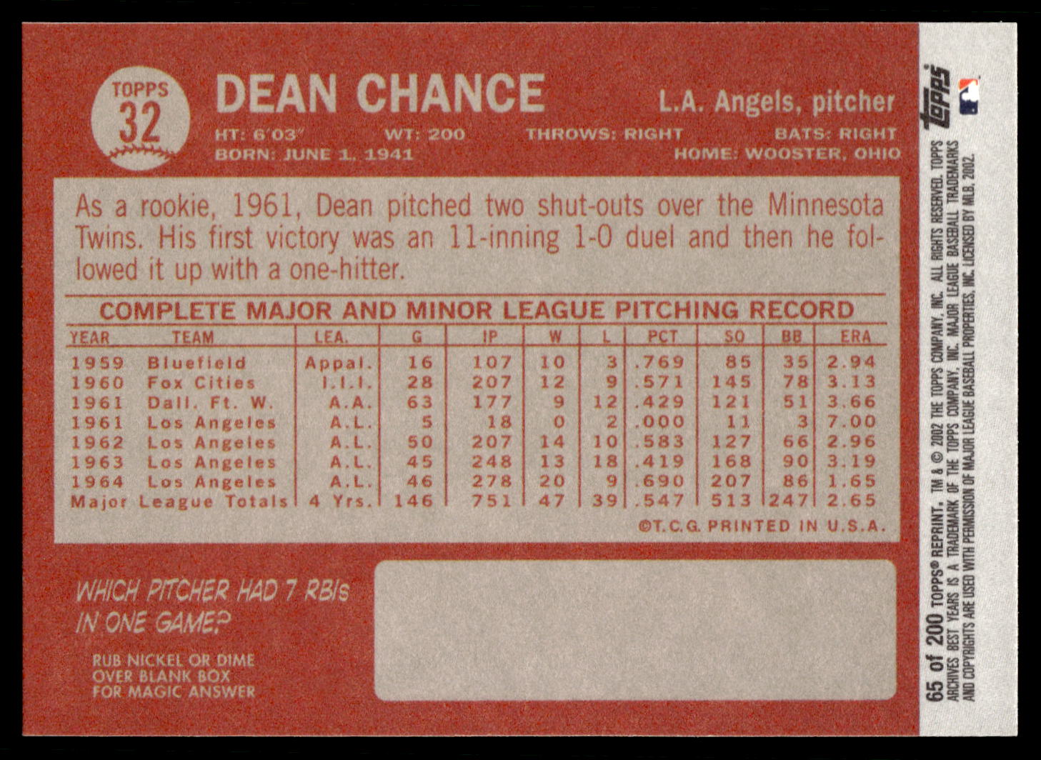 Topps Archives Baseball 2002 scegli la tua carta - Foto 26 di 56
