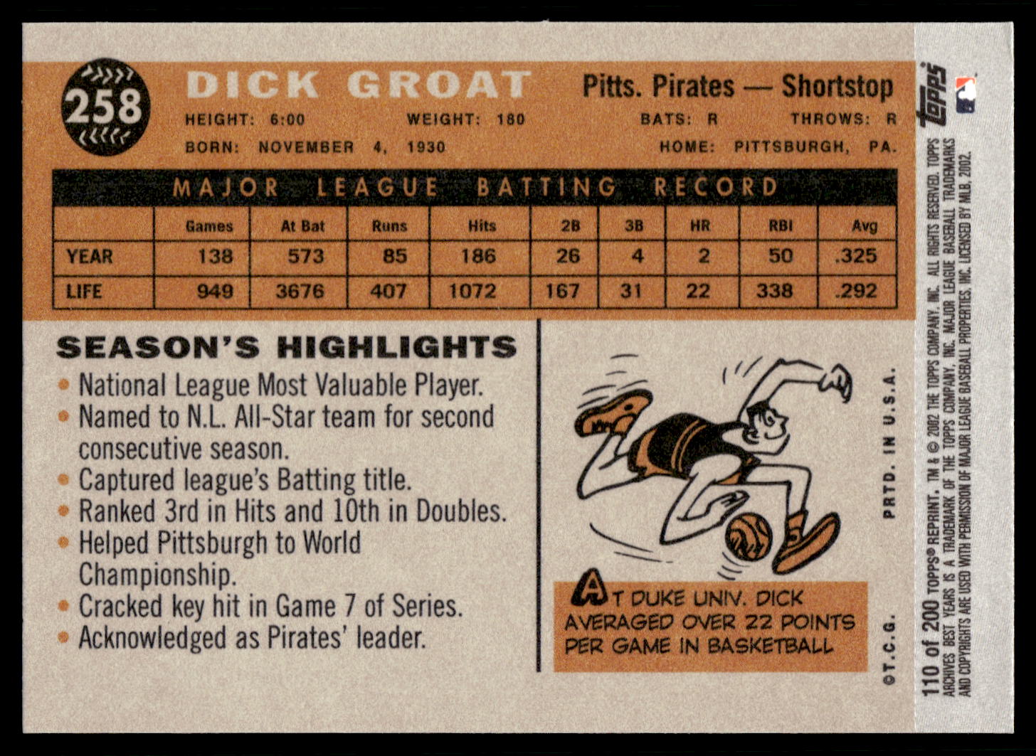 Topps Archives Baseball 2002 scegli la tua carta - Foto 40 di 56