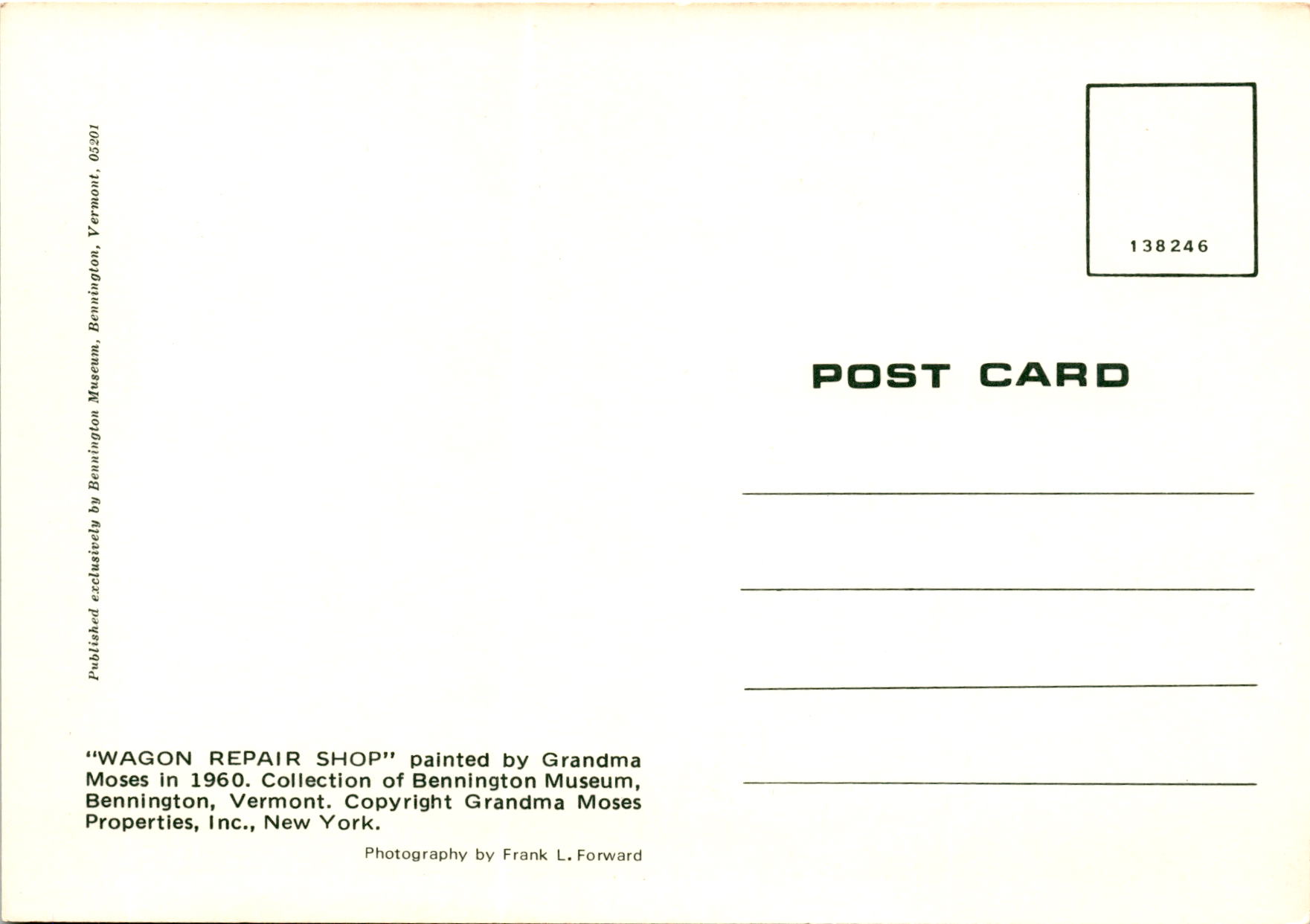 Back of Postcard