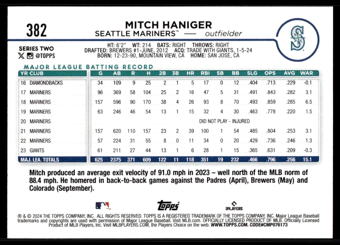 2024 Topps Series 2 AQUA Parallel - You Pick / Complete your Set! - Picture 35 of 377