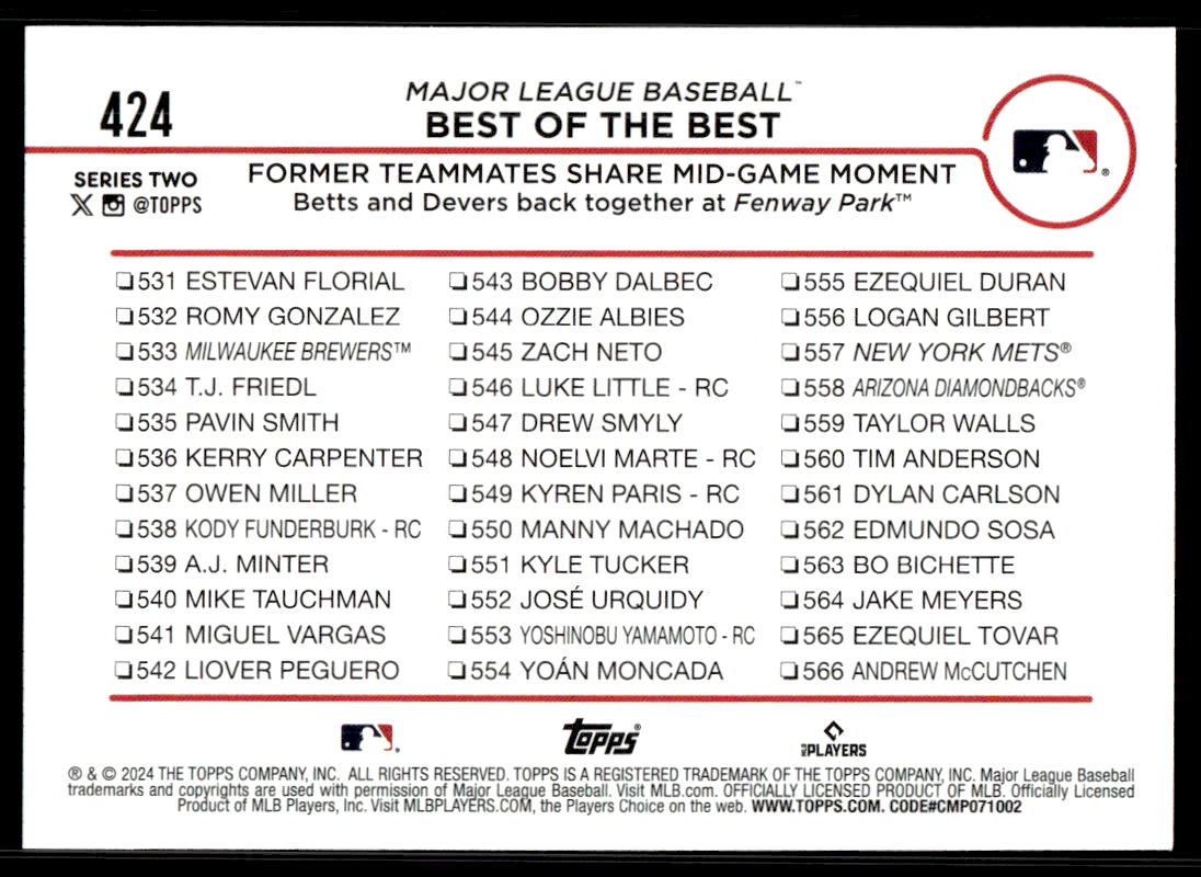 2024 Topps Series 2 AQUA Parallel - You Pick / Complete your Set! - Picture 85 of 377