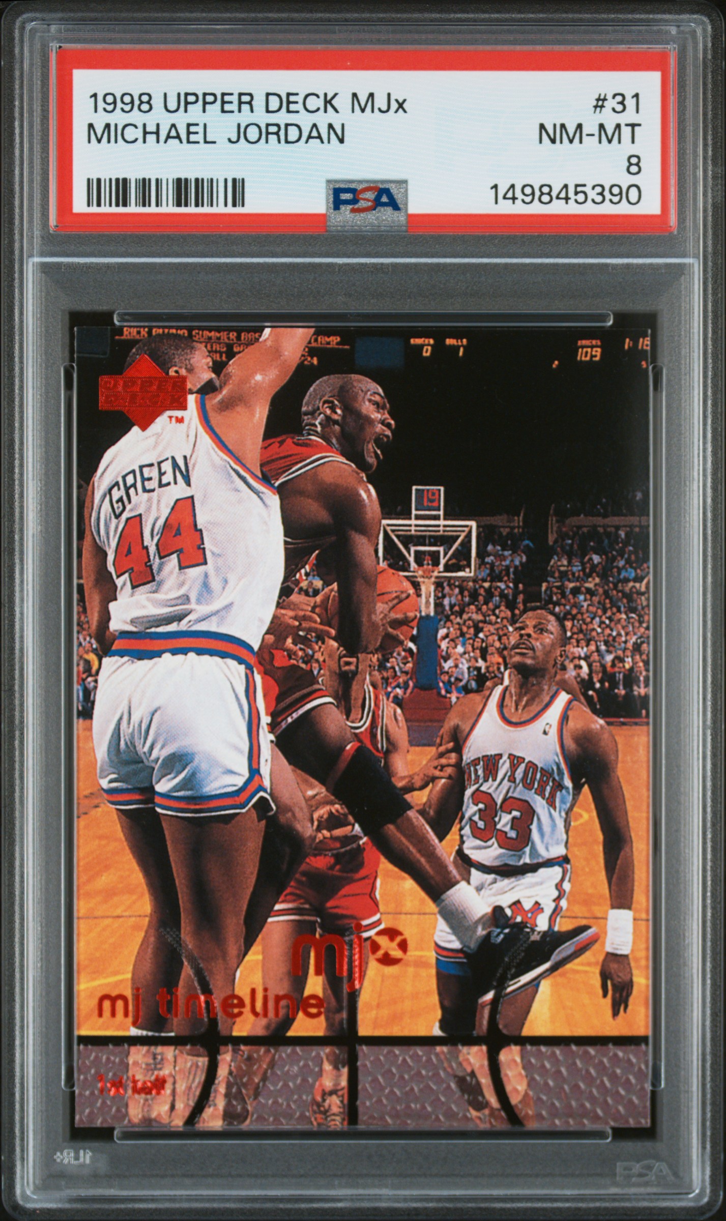 1998 Upper Deck Mjx #31 Michael Jordan PSA 8 - Picture 1 of 2