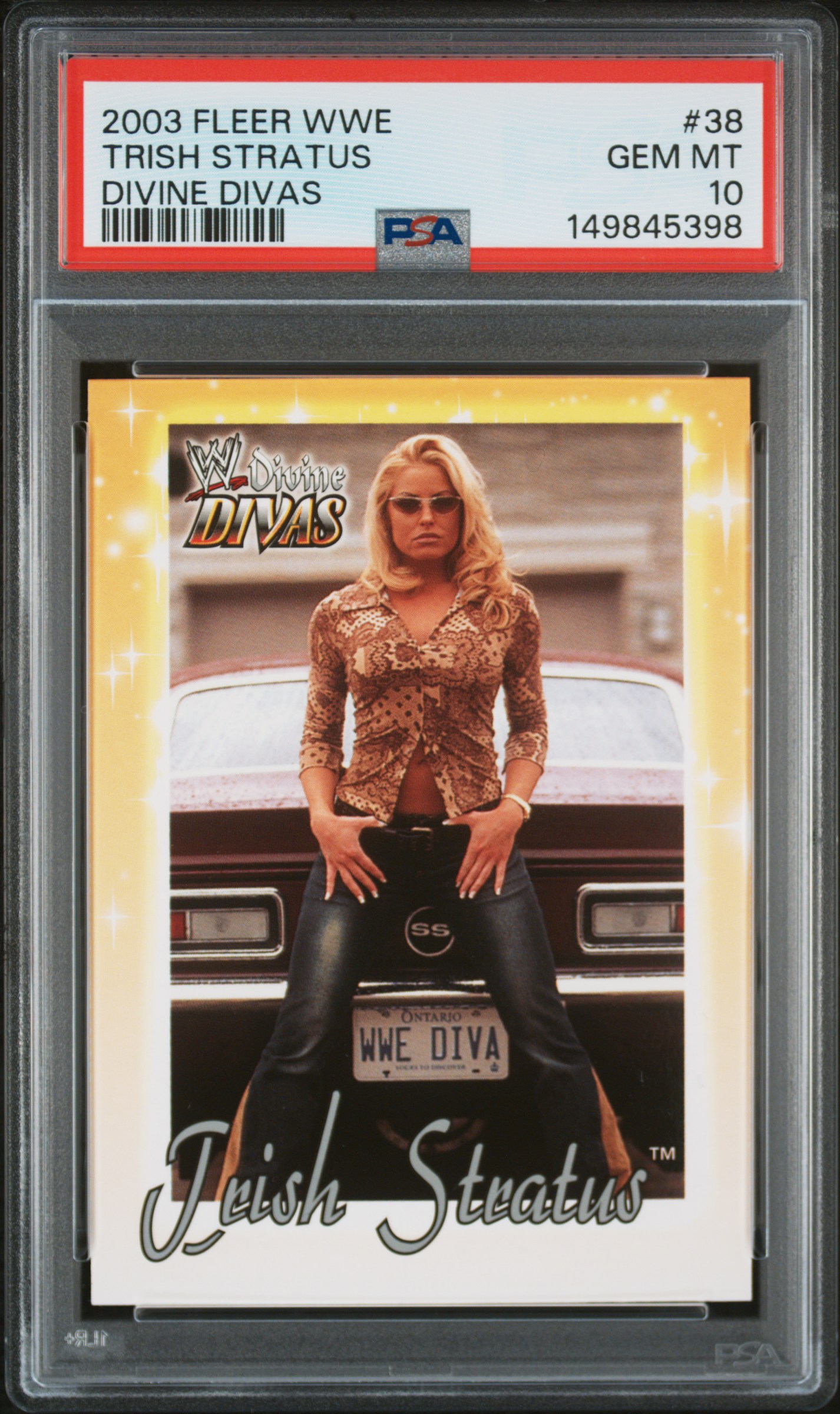 Trish Stratus 2003 Fleer WWE #38 Divine Divas PSA 10 RARE LOW POP - Picture 1 of 2