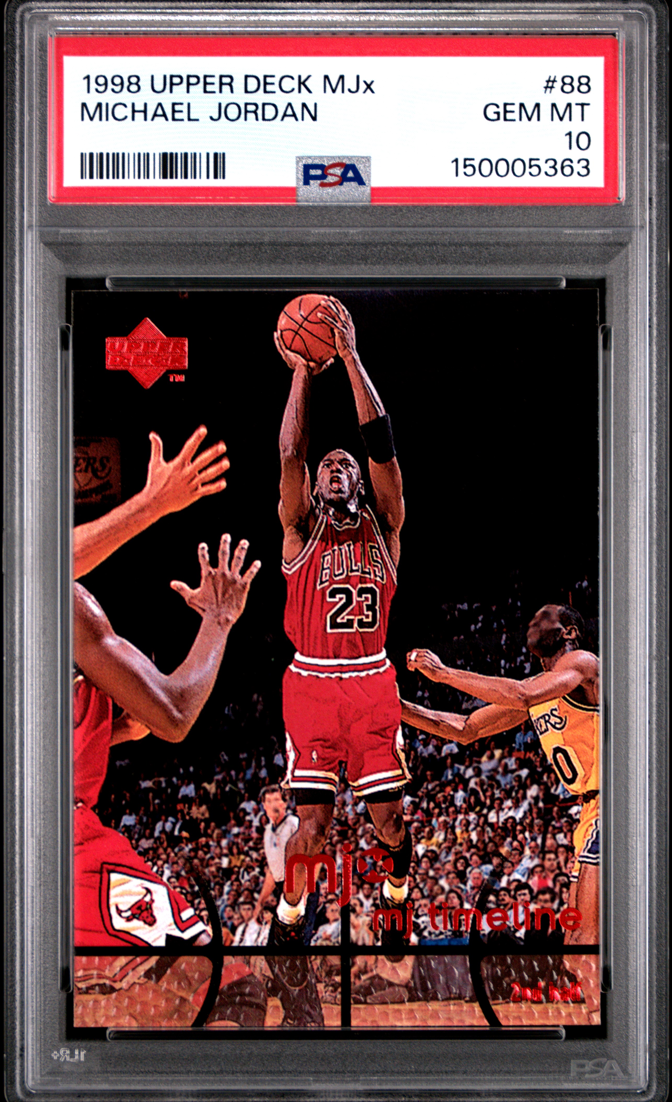 Michael Jordan 1998 Upper Deck Mjx #88 PSA 10 LOW POP - Picture 1 of 2