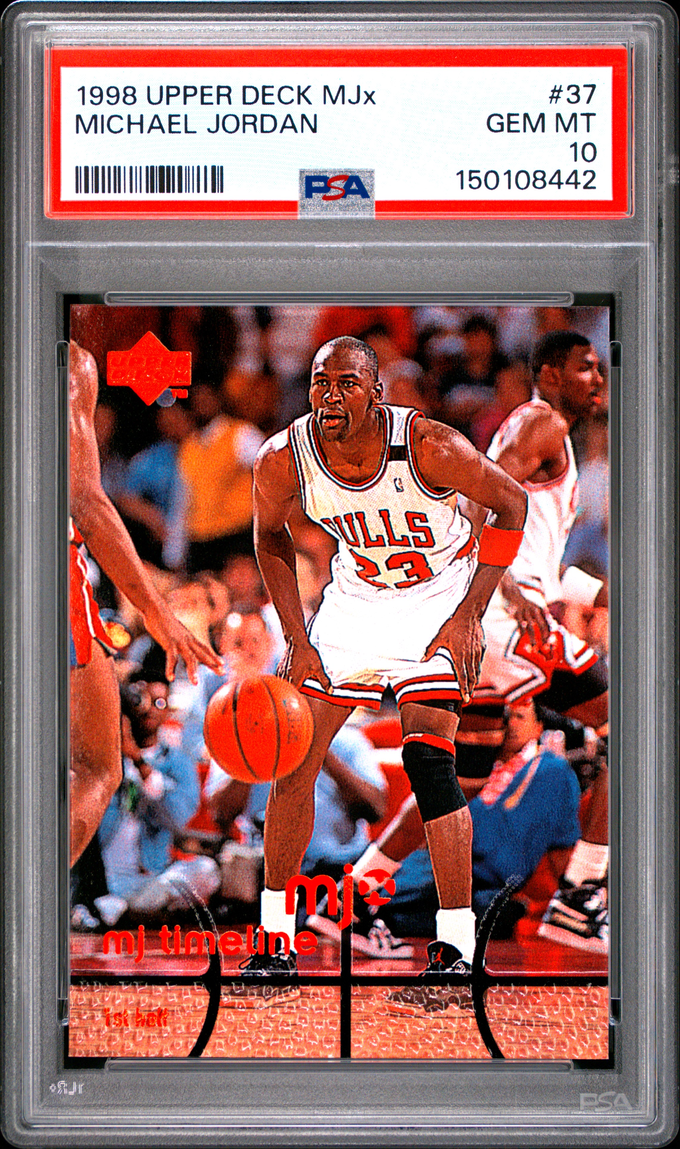 Michael Jordan 1998 Upper Deck Mjx #37 PSA 10 LOW POP - Picture 1 of 2
