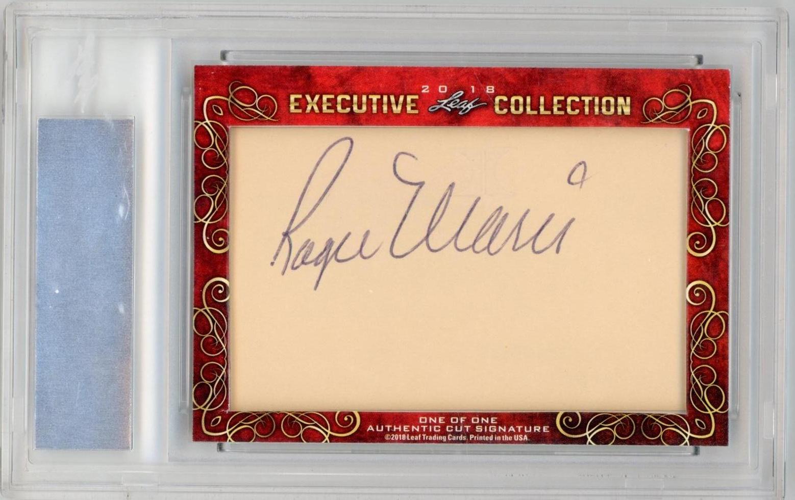 Babe Ruth Roger Maris 2018 Leaf Executive Collection Masterpiece 1/1 Cut Auto - Picture 2 of 2