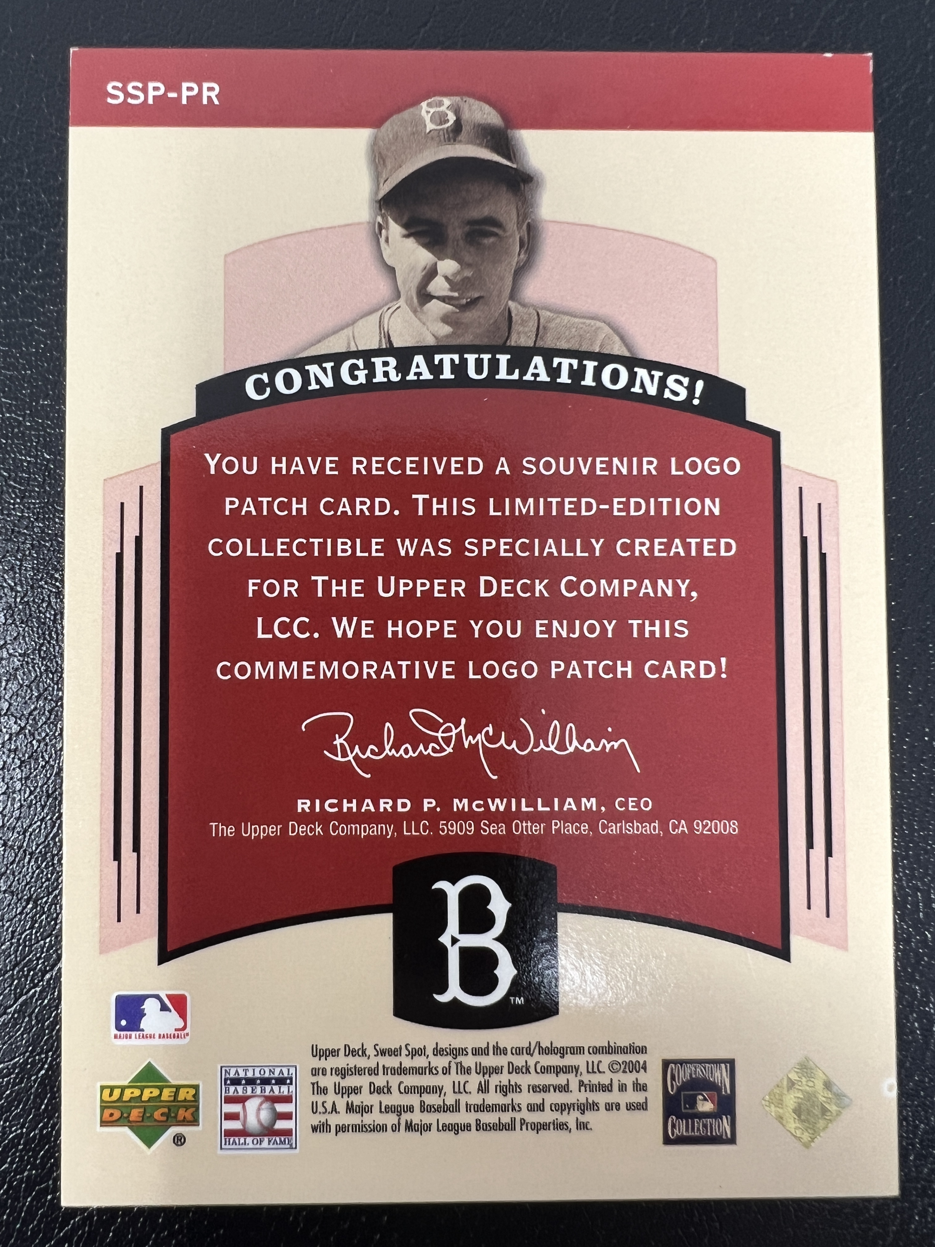 Pee Wee Reese 2004 Upper Deck Sweet Spot Classic NL Jersey Logo Patch /150 - Picture 2 of 2