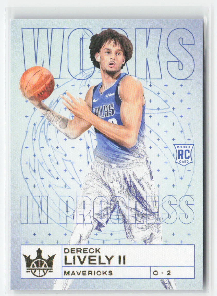 Dereck Lively II 2023-24 Panini Court Kings Works in Progress #30 Mavericks RC