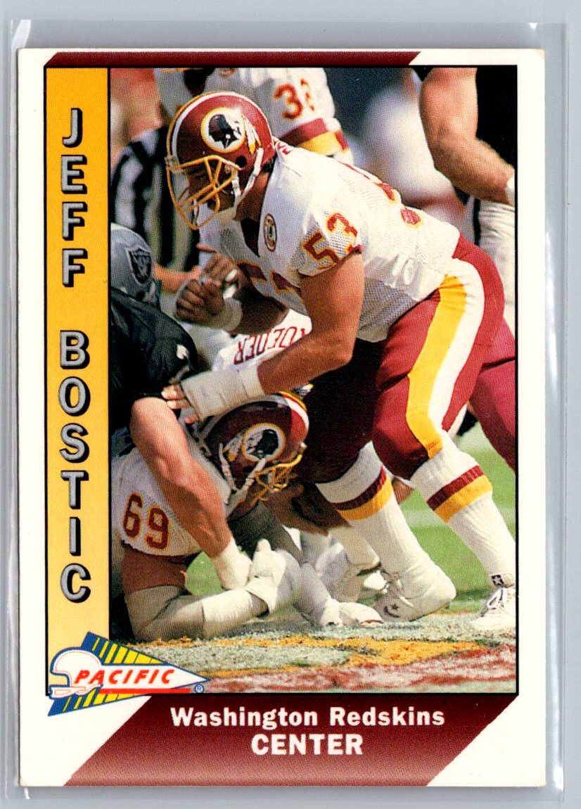 Jeff Bostic 1991 Pacific #515 Washington Redskins NFL  G3c - Picture 1 of 2