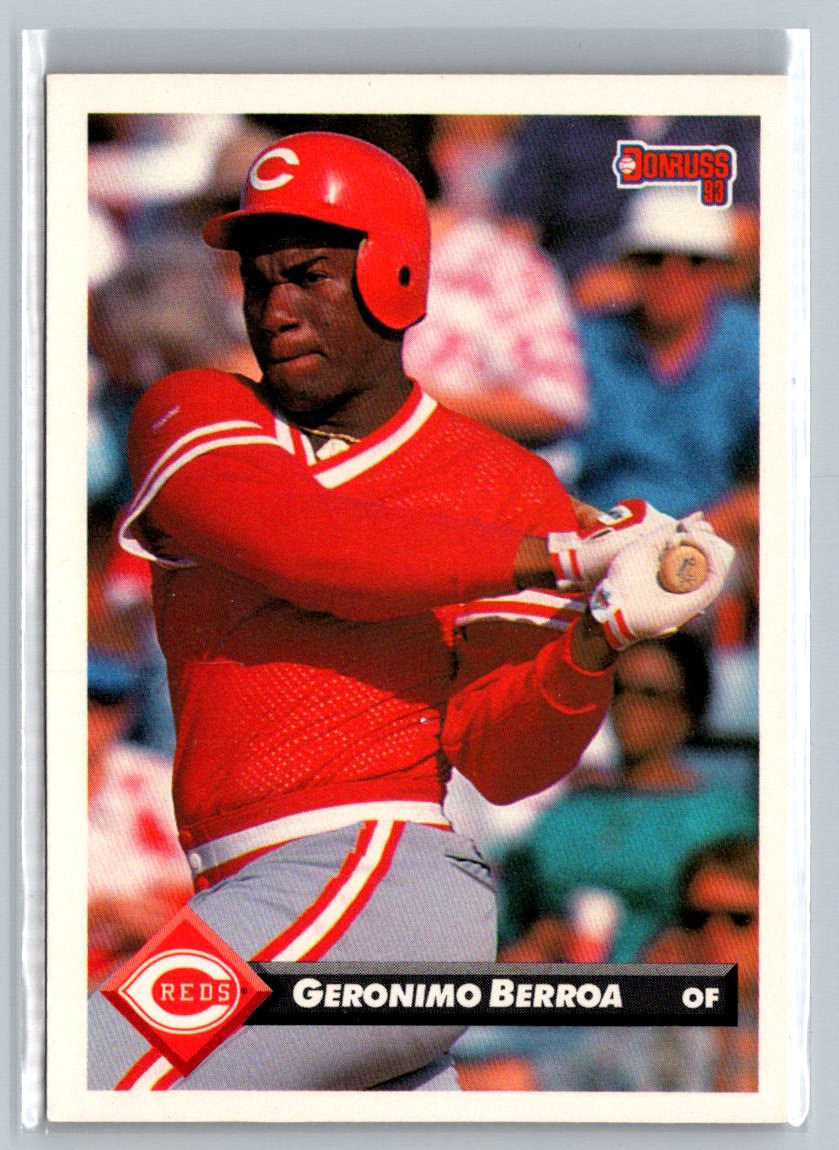 1993 Donruss #214 Geronimo Berroa MLB Base Reds J10c - Picture 1 of 2
