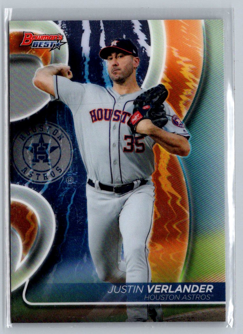 2020 Bowman's Best #6 Justin Verlander MLB Astros J10c - Picture 1 of 2