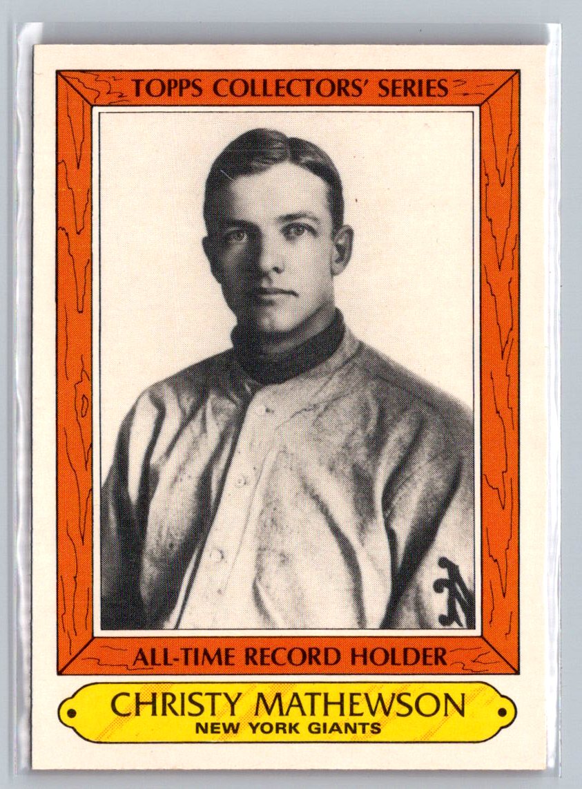 1985 Topps Woolworth All Time Record Holders #25 Christy Mathewson - Picture 1 of 2