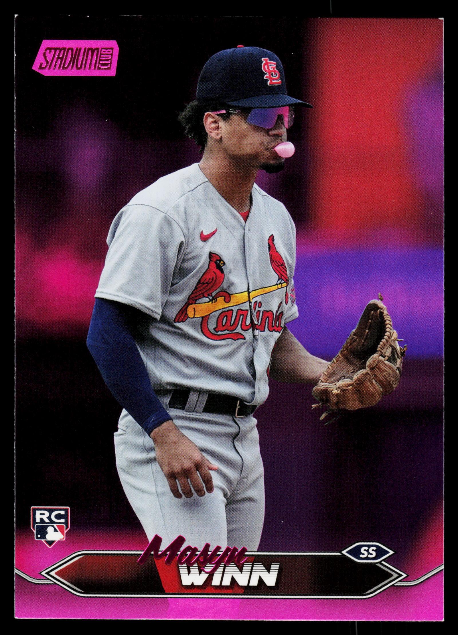 Pink St. Louis Masyn Winn Rookie 2024 Stadium Club Pink St. Louis Cardinals MLB no.264 ...