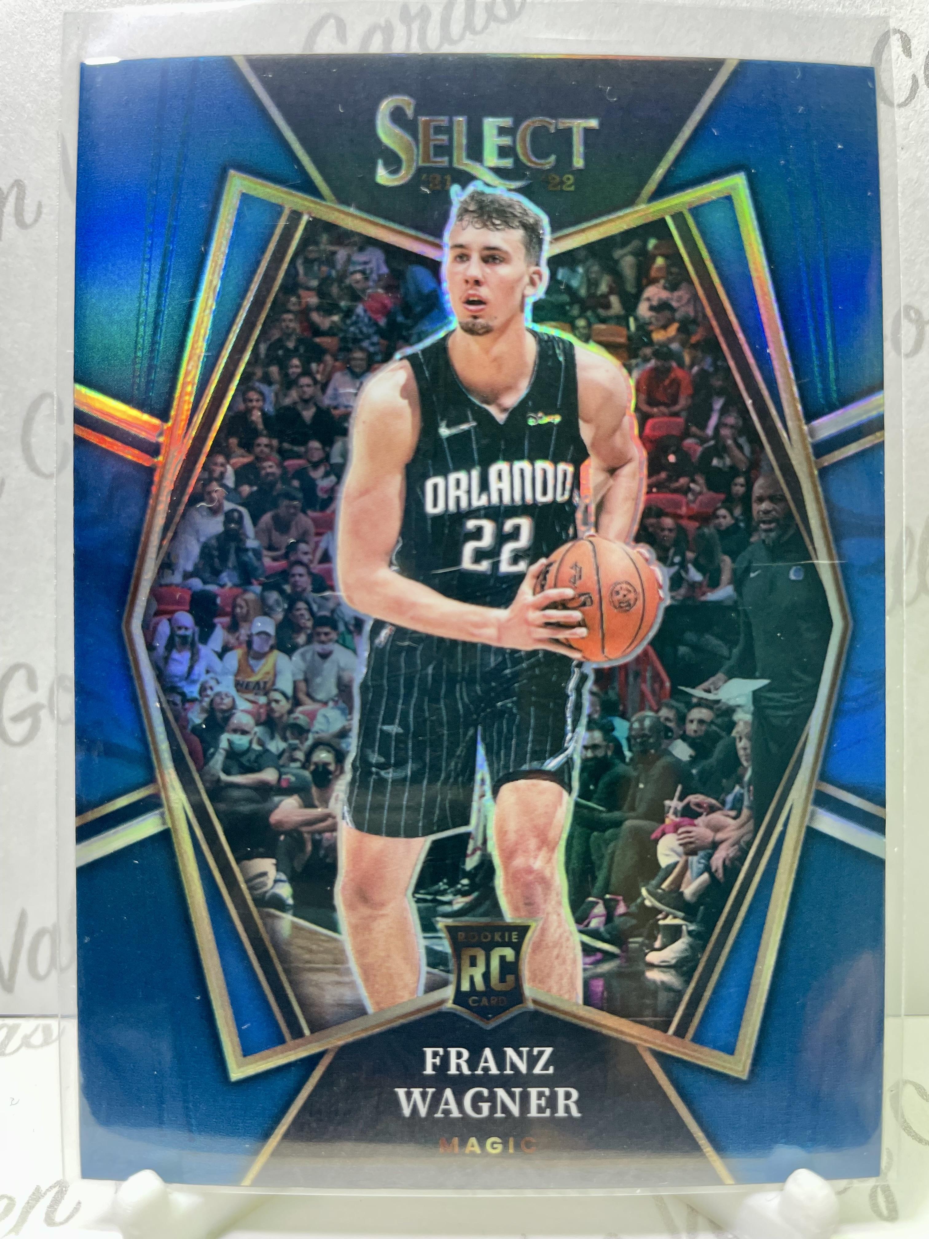 2021-22 Panini Select Blue Prizms #120 Franz Wagner Rookie RC Orlando Magic